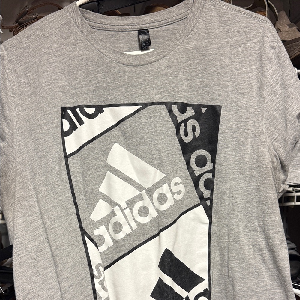 Adidas Gray Graphic T-Shirt